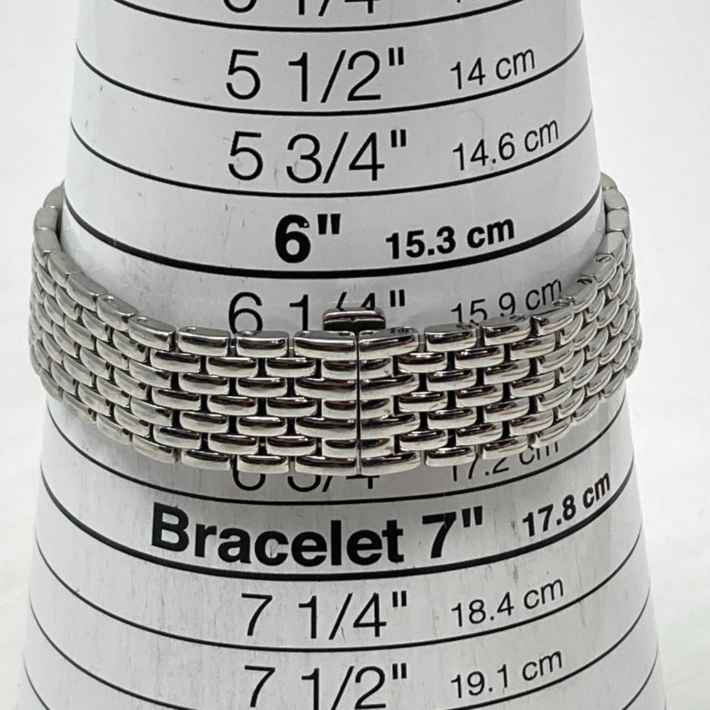 Movado Museum Watch Women 23mm Silver Tone 84.A1.1835 Swiss New Battery 6.5" - Picture 10 of 16
